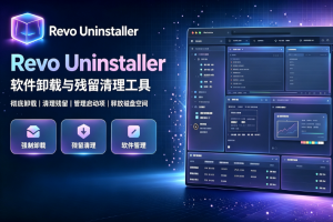 Revo Uninstaller 使用教程｜强力卸载软件，彻底清理残留文件与注册表