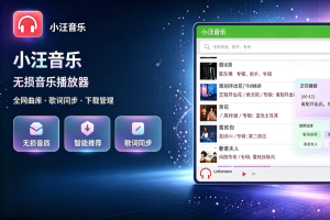 小汪音乐 2026 Windows 绿色版｜无损歌曲免费下载 格式转换报错解决