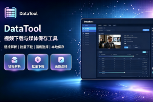 多平台视频下载工具DataTool Windows 绿色版｜字幕提取 + 格式转换教程